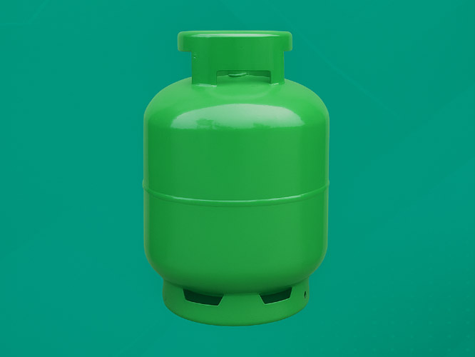 What gas is in the liquefied gas cylinder?